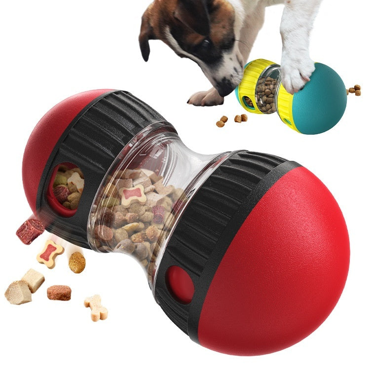 Interactive Food Dispensing Dog Toy Tumbler for Slow Feeding and Intelligence