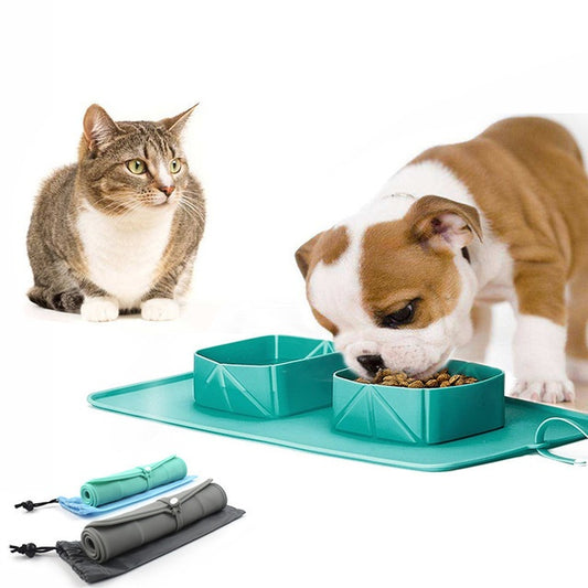 Folding Silicone Pet Bowl for Pets