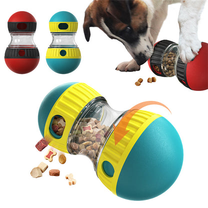 Interactive Food Dispensing Dog Toy Tumbler for Slow Feeding and Intelligence